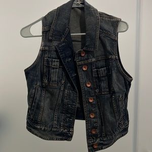 Express denim vest